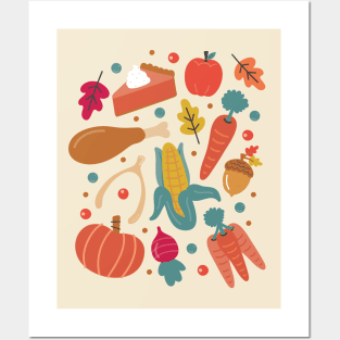 Thanksgiving Dinner Posters and Art